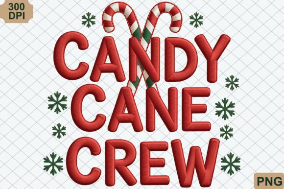 Candy Cane Crew PNG: Festive Illustrations