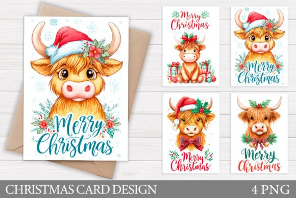 Christmas Cow Card Printable: Illustrations Review