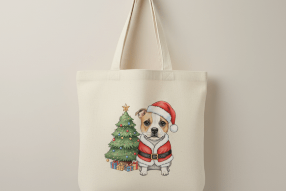 Christmas Puppy Santa Suit Design: Illustrations Review