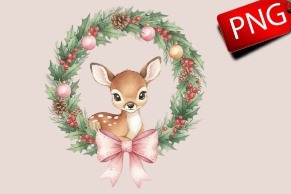 Coquette Bow Reindeer Wreath Christmas Review