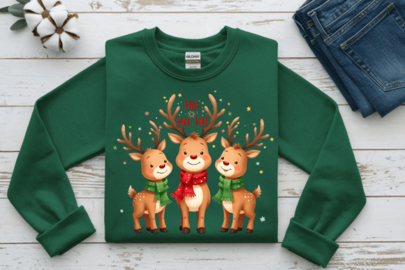Ho Ho Ho Reindeer PNG: Festive Illustrations
