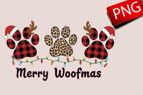 Merry Woofmas Png: Festive Dog Illustrations