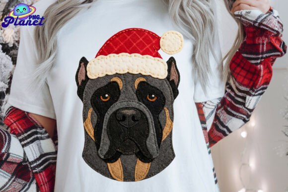 Patchwork Cane Corso Christmas PNG Review