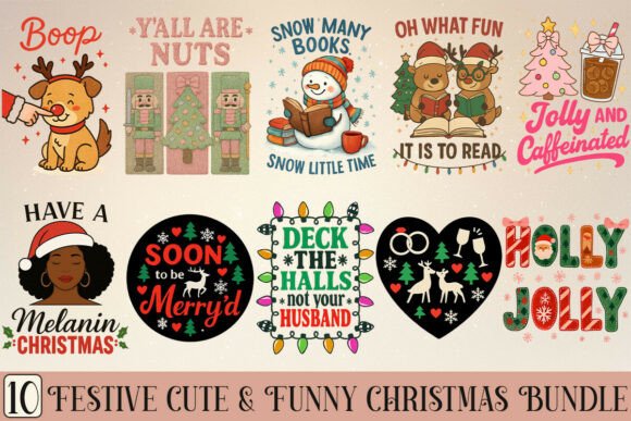 Review: Festive Cute Funny Christmas Bundle for Embroidery