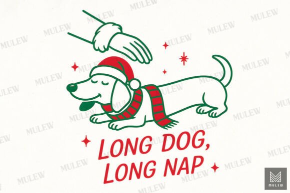 Review: Funny Christmas Daschund Dog Sublimation Illustrations