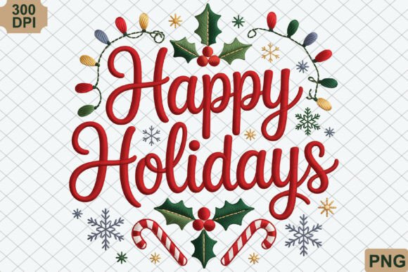 Review: Happy Holidays, Christmas PNG Illustrations