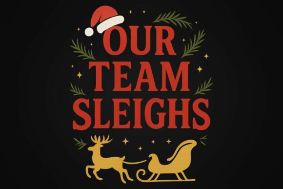Review: Our Team Sleighs Christmas PNG for Embroidery