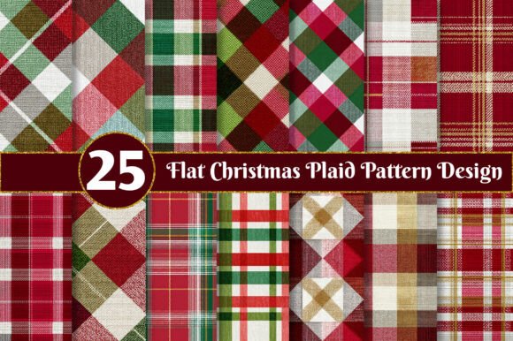 Reviewing Flat Christmas Plaid Pattern Designs for Branding