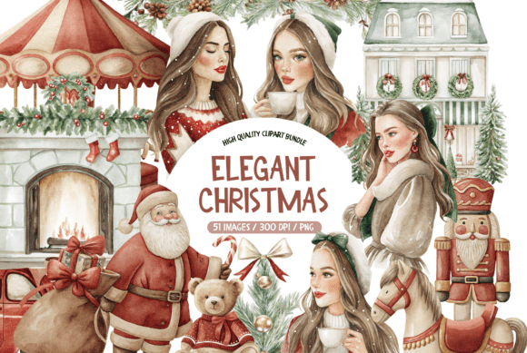 Reviewing the Elegant Christmas Watercolor Clipart Set