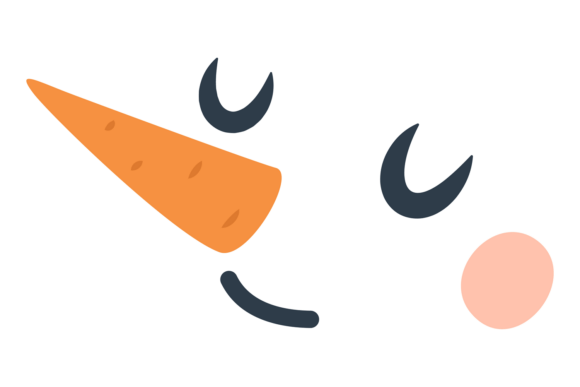 Snowman Funny Face: Christmas Smiling He Illustrations